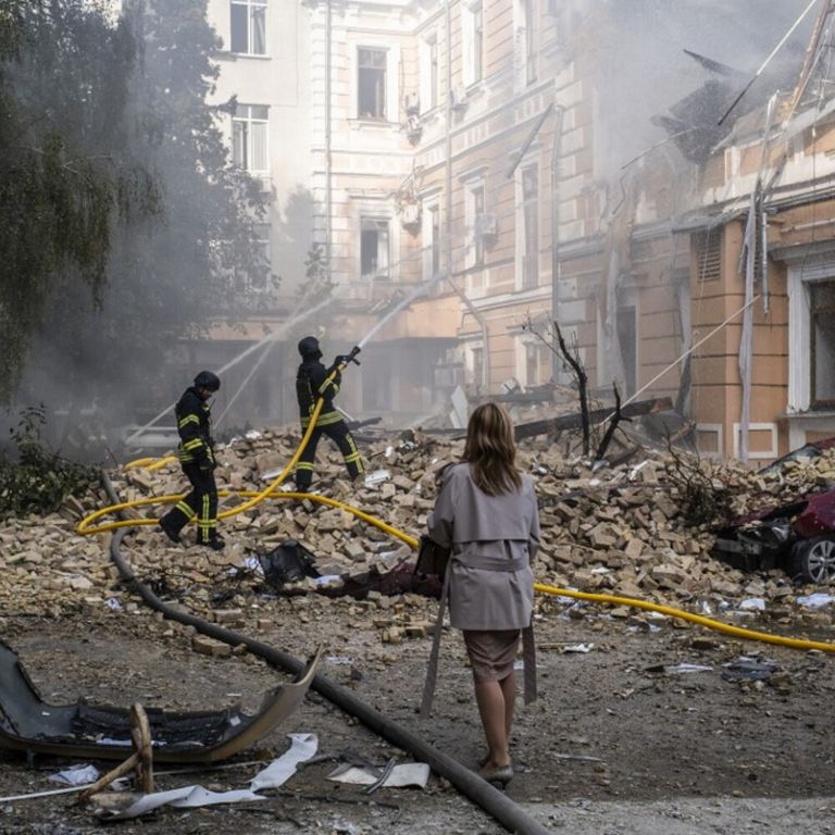 Distruzione a Kiev