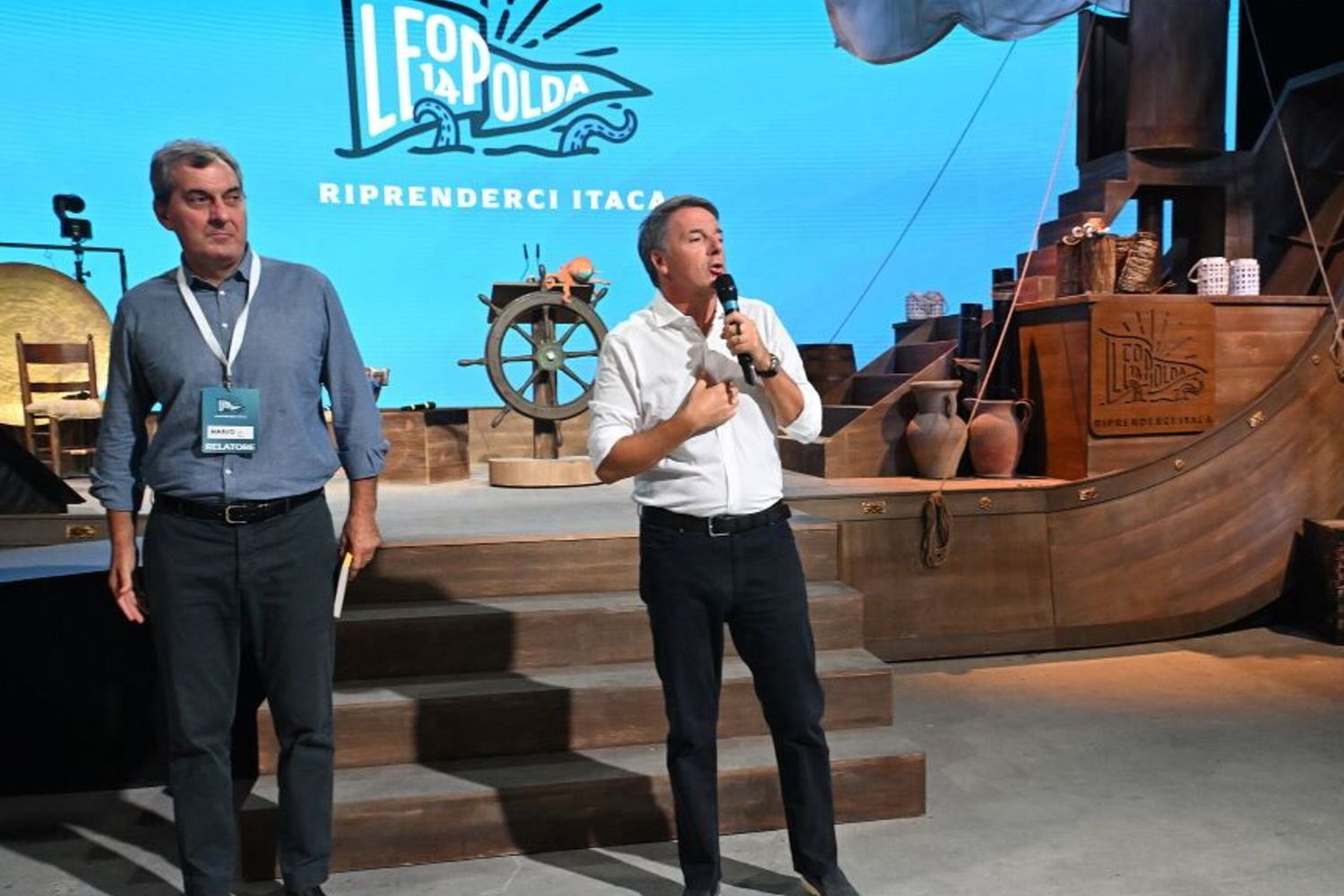 Matteo Renzi e Mario Calabresi
