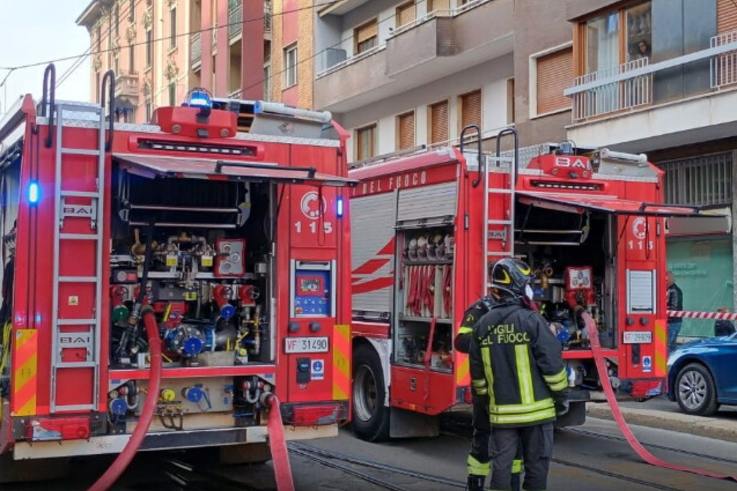 Vigili del Fuoco a Milano