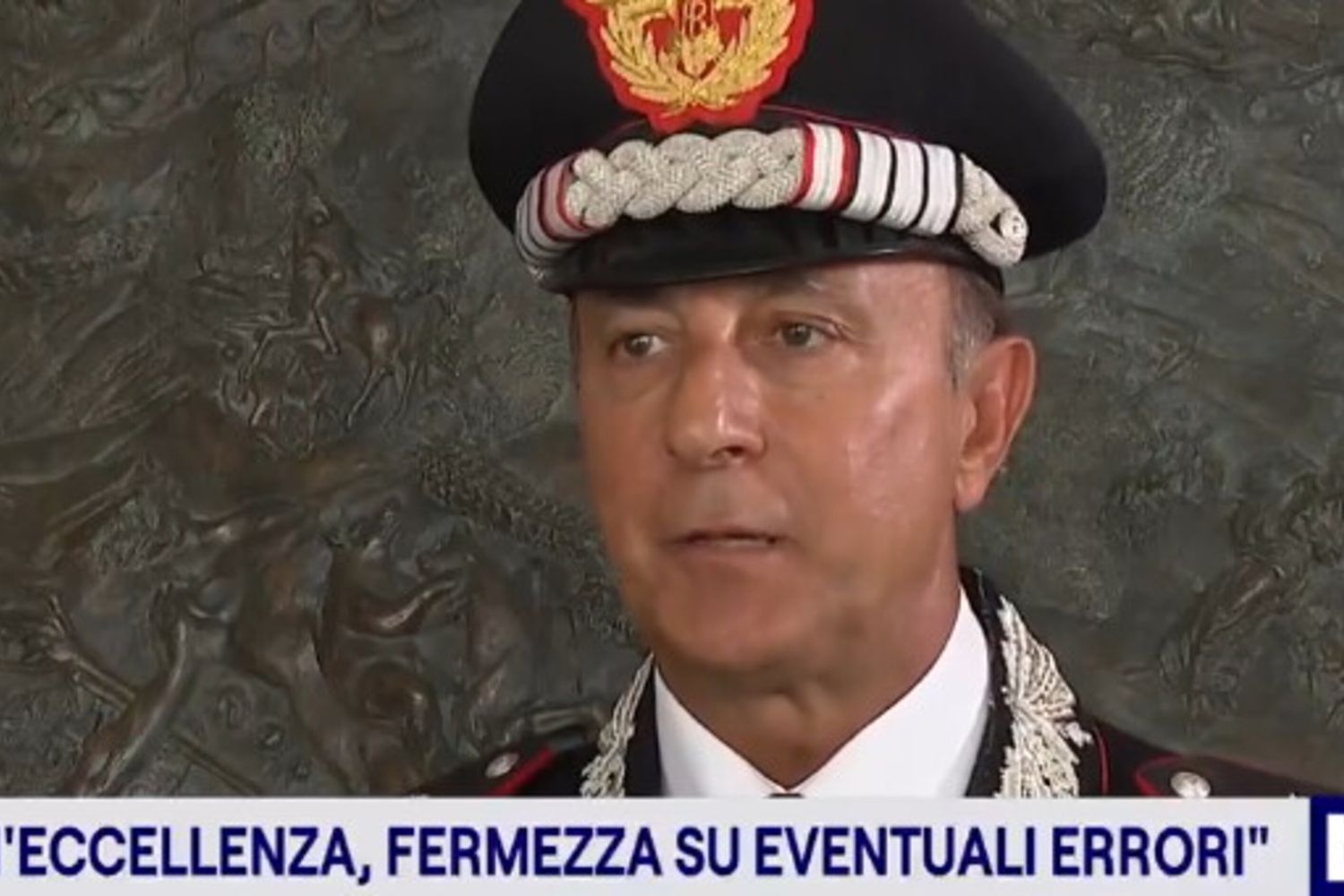 Il comandante generale di Carabinieri Salvatore Luongo al Tg1