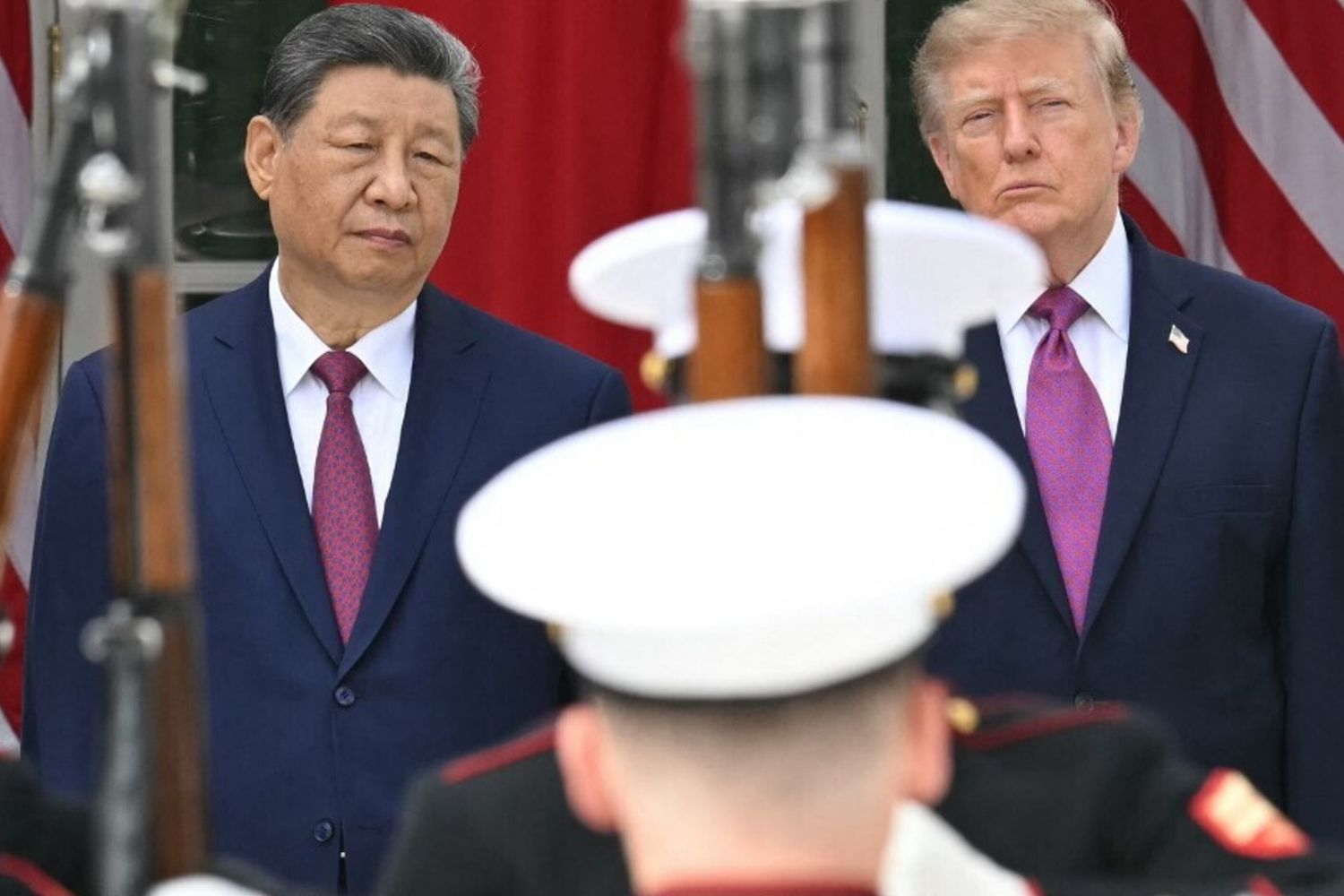 Il presidente cinese Xi Jinping e il presidente statunitense Donald Trump