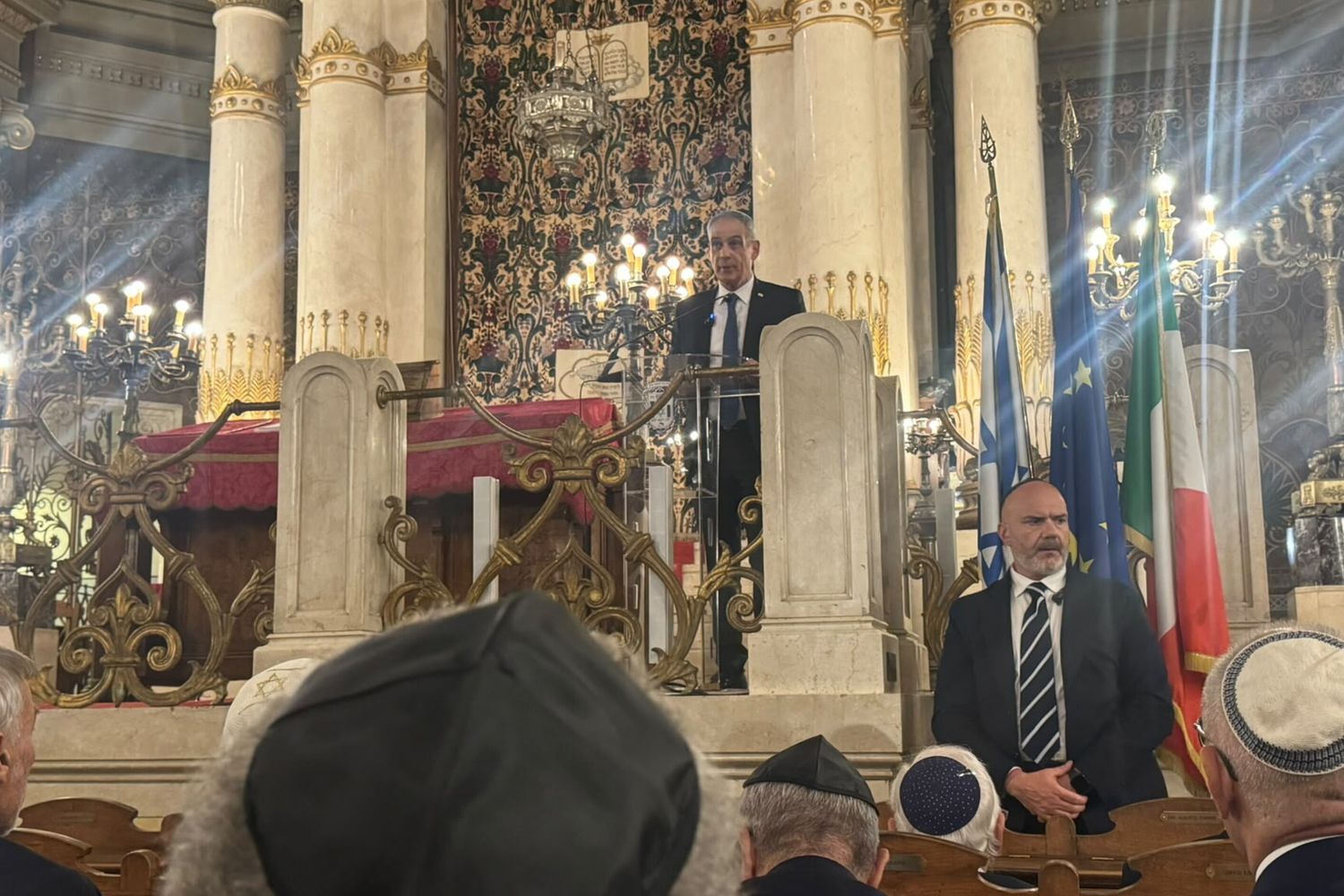 L'ambasciatore d'Israele in Italia, Jonathan Peled al Tempio Maggiore