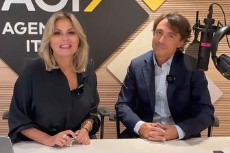 Il direttore di Agi Rita Lofano, il vicedirettore Alberto Di Majo