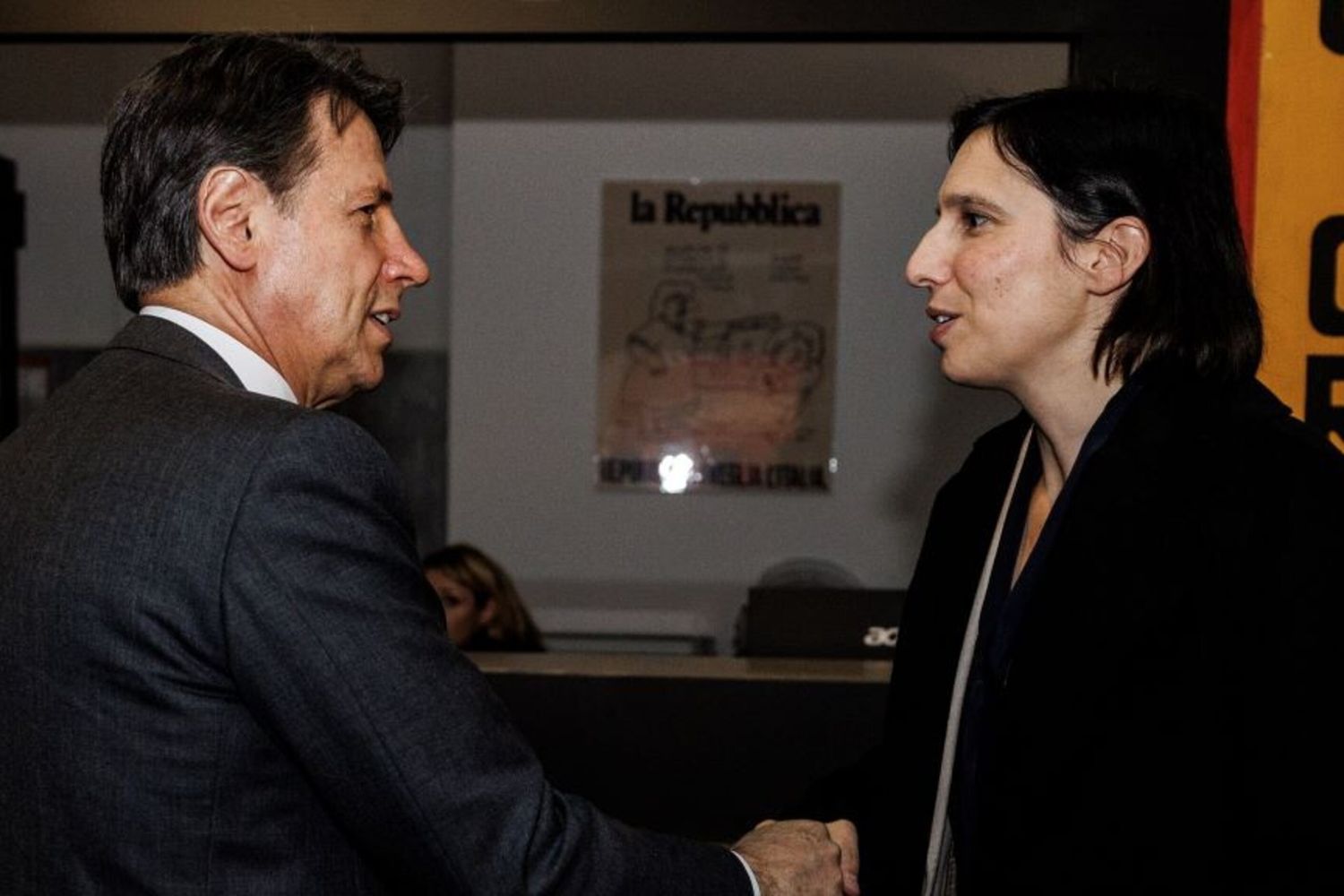 Giuseppe Conte e Elly Schlein