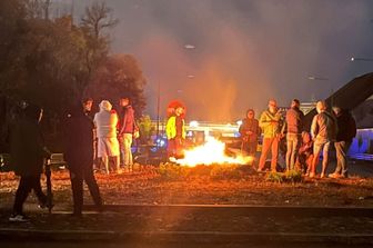 Presidio lavoratori ex Ilva a Taranto