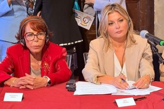 La presidente della Fondazione Marisa Bellisario, Lella Golfo e la direttrice dell'AGI, Rita Lofano