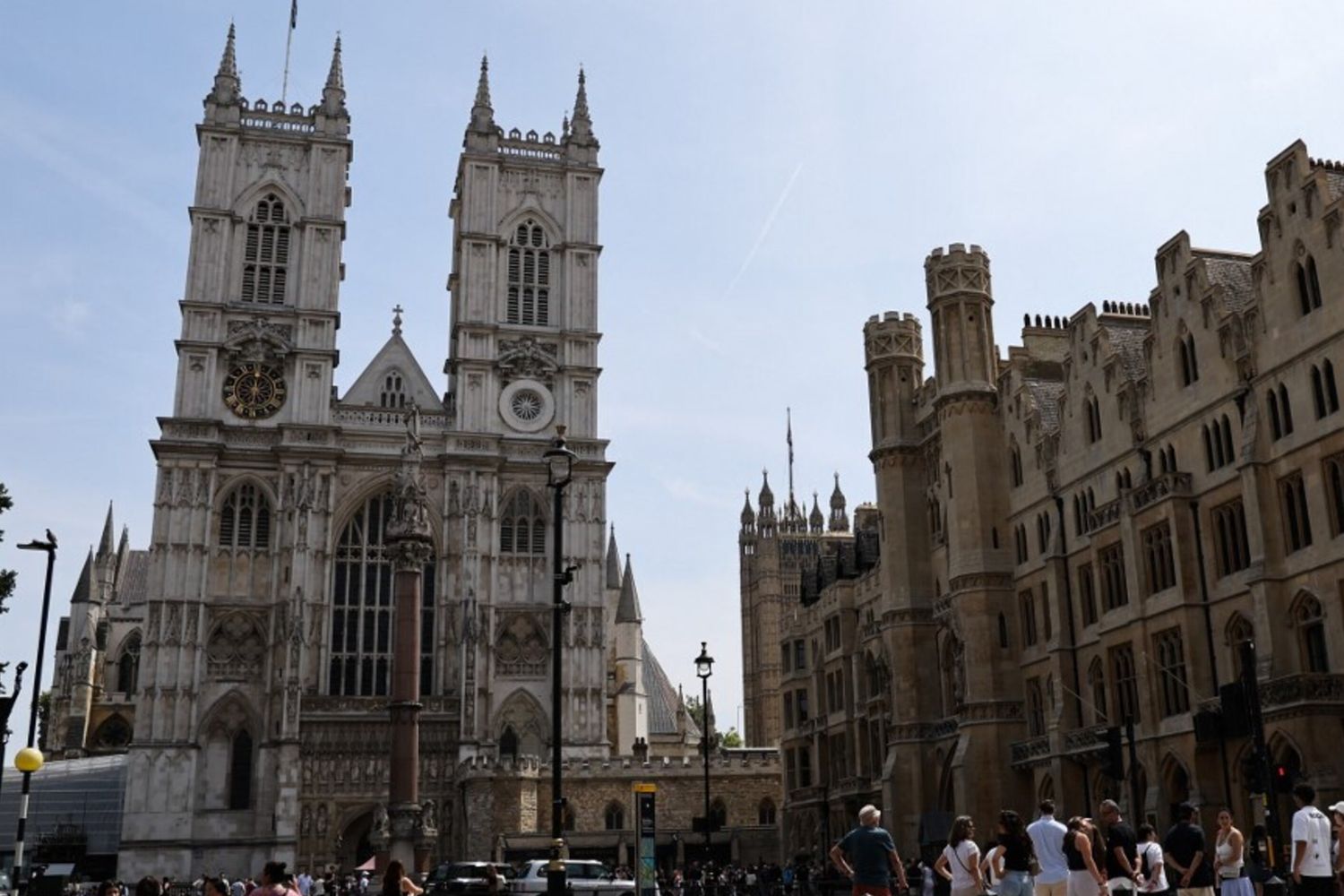 Veduta dell'Abbazia di Westminster a Londra, Gran Bretagna