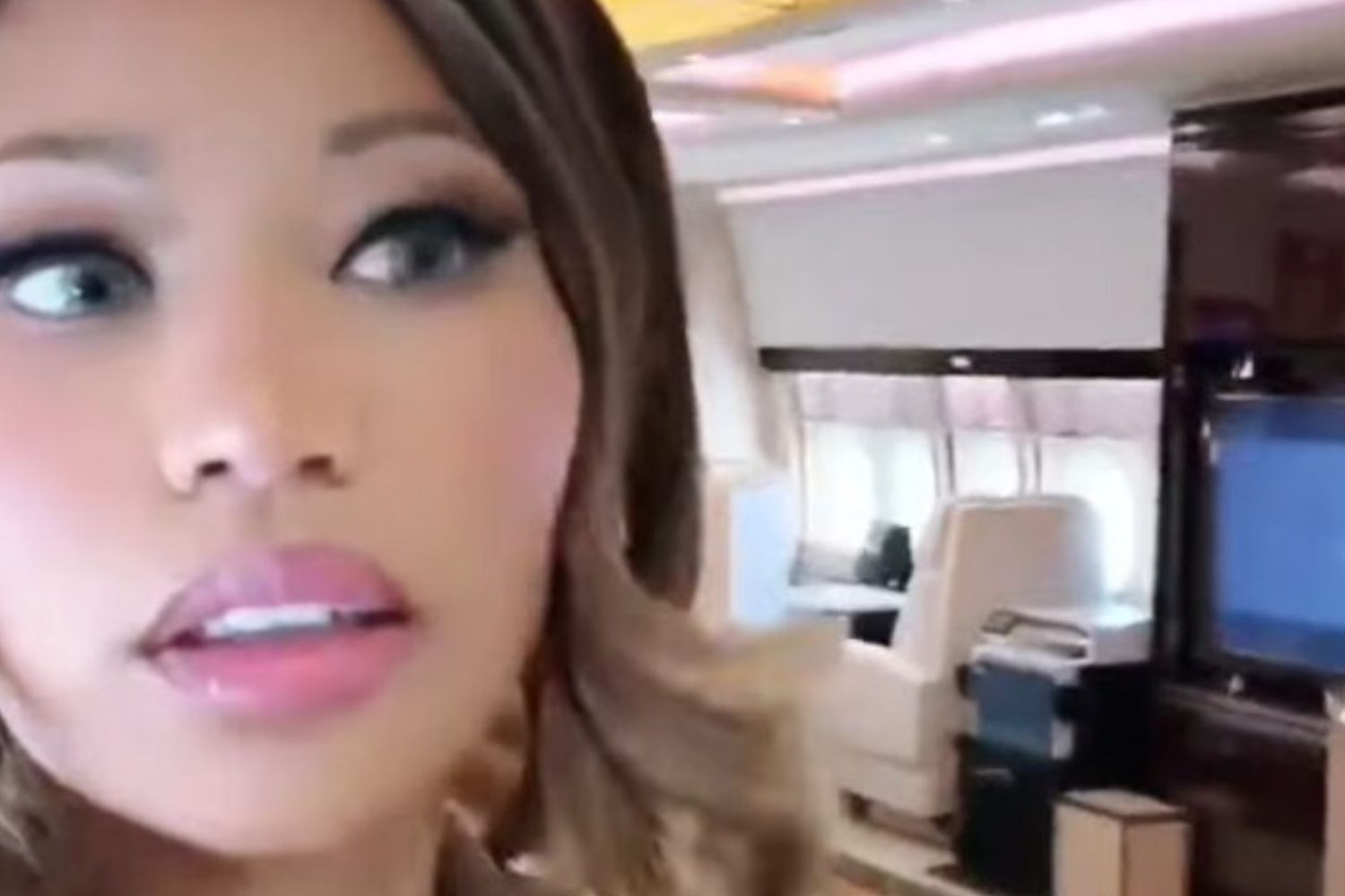 Nicki Minaj sull'Air Froce One