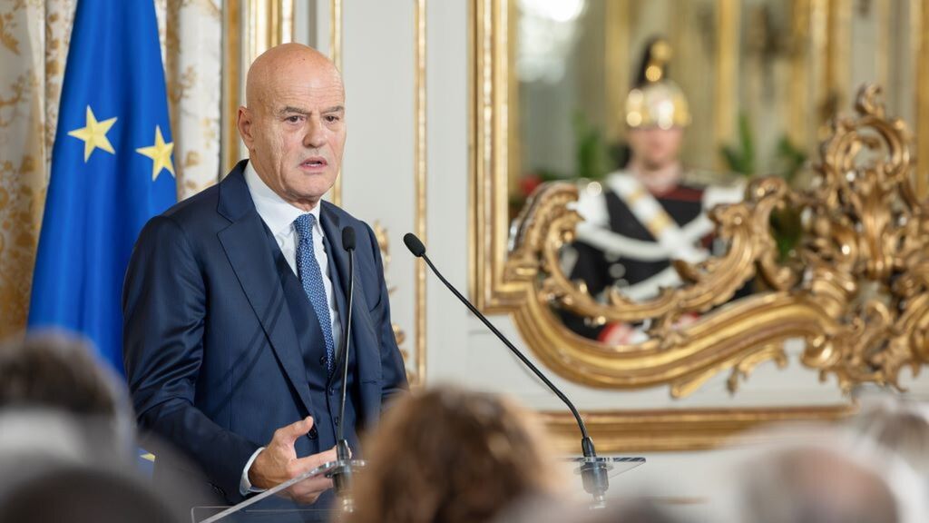 L'amministratore delegato di Eni, Claudio Descalzi, alla cerimonia di premiazione degli Eni Award