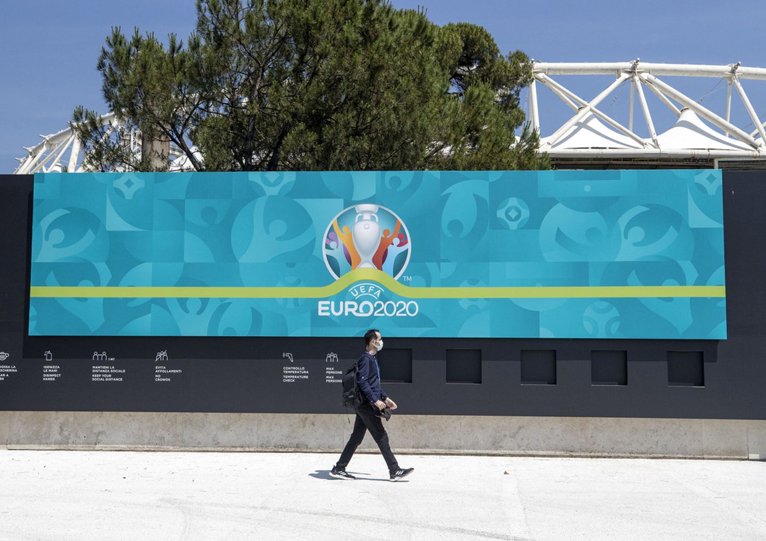 L'esterno dello Stadio Olimpico di Roma