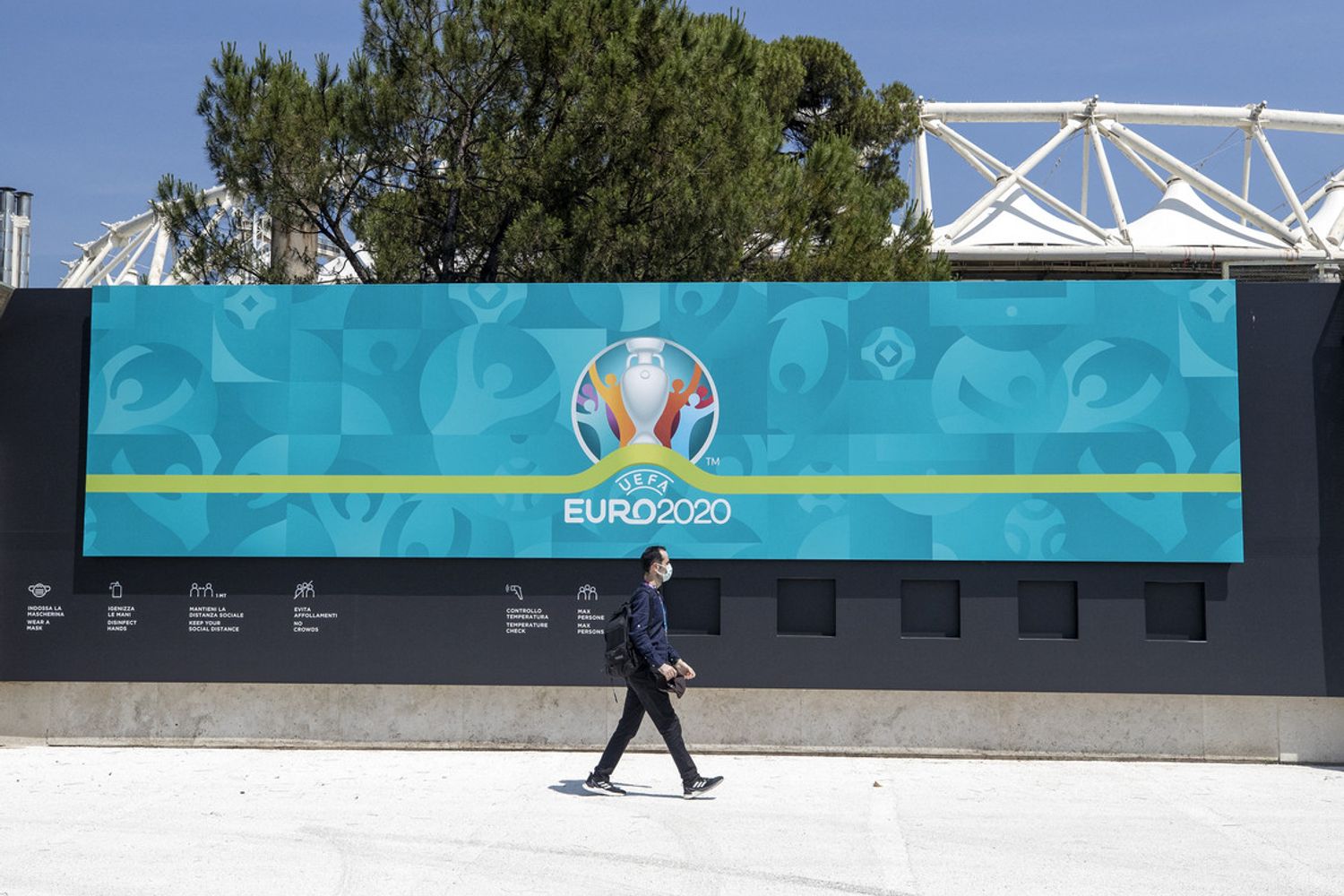 L'esterno dello Stadio Olimpico di Roma