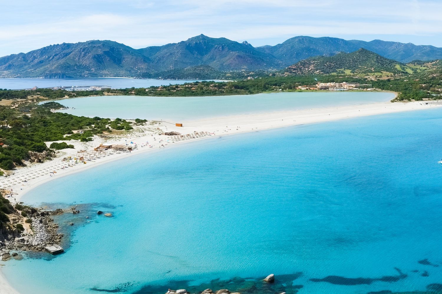 La spiaggia del Giunco a Villasimius, in Sardegna