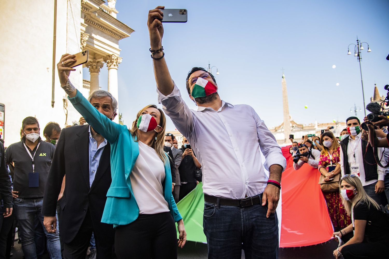 Giorgia Meloni e Matteo Salvini