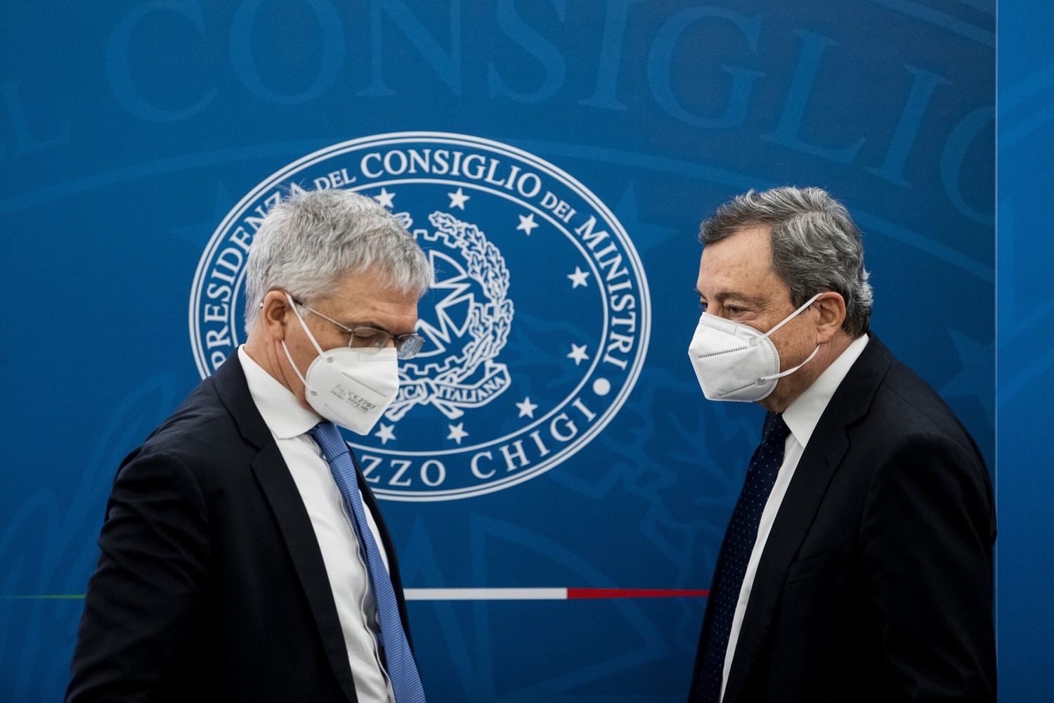 Daniele Franco e Mario Draghi