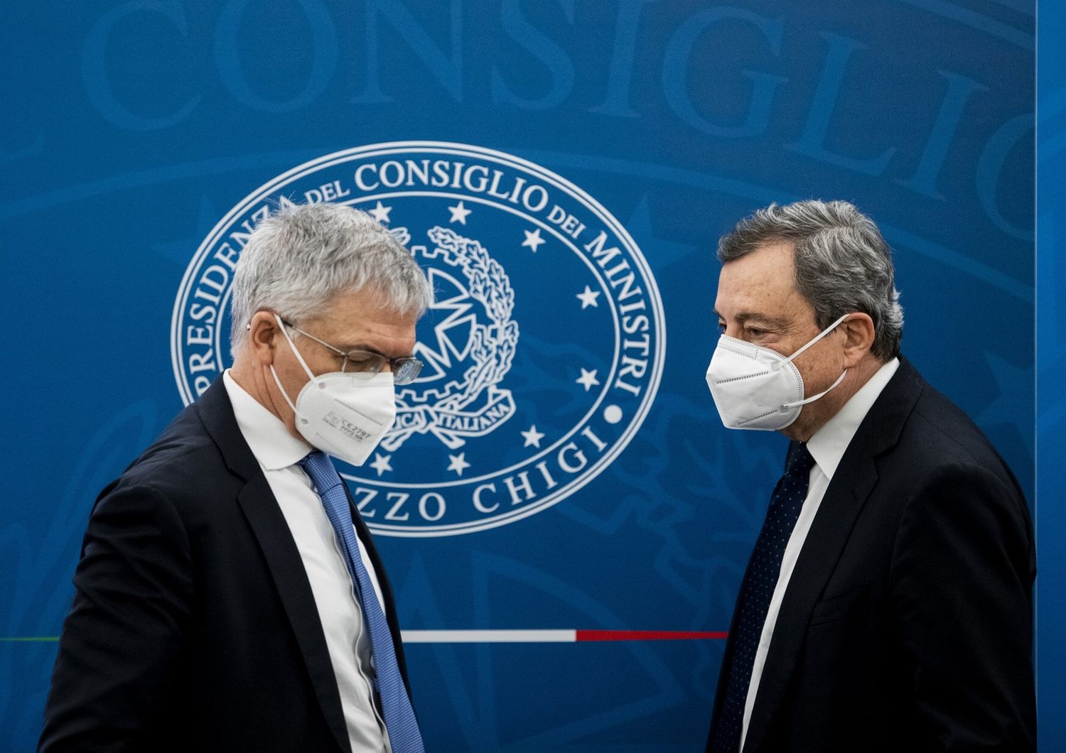 Daniele Franco e Mario Draghi