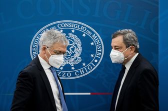 Daniele Franco e Mario Draghi