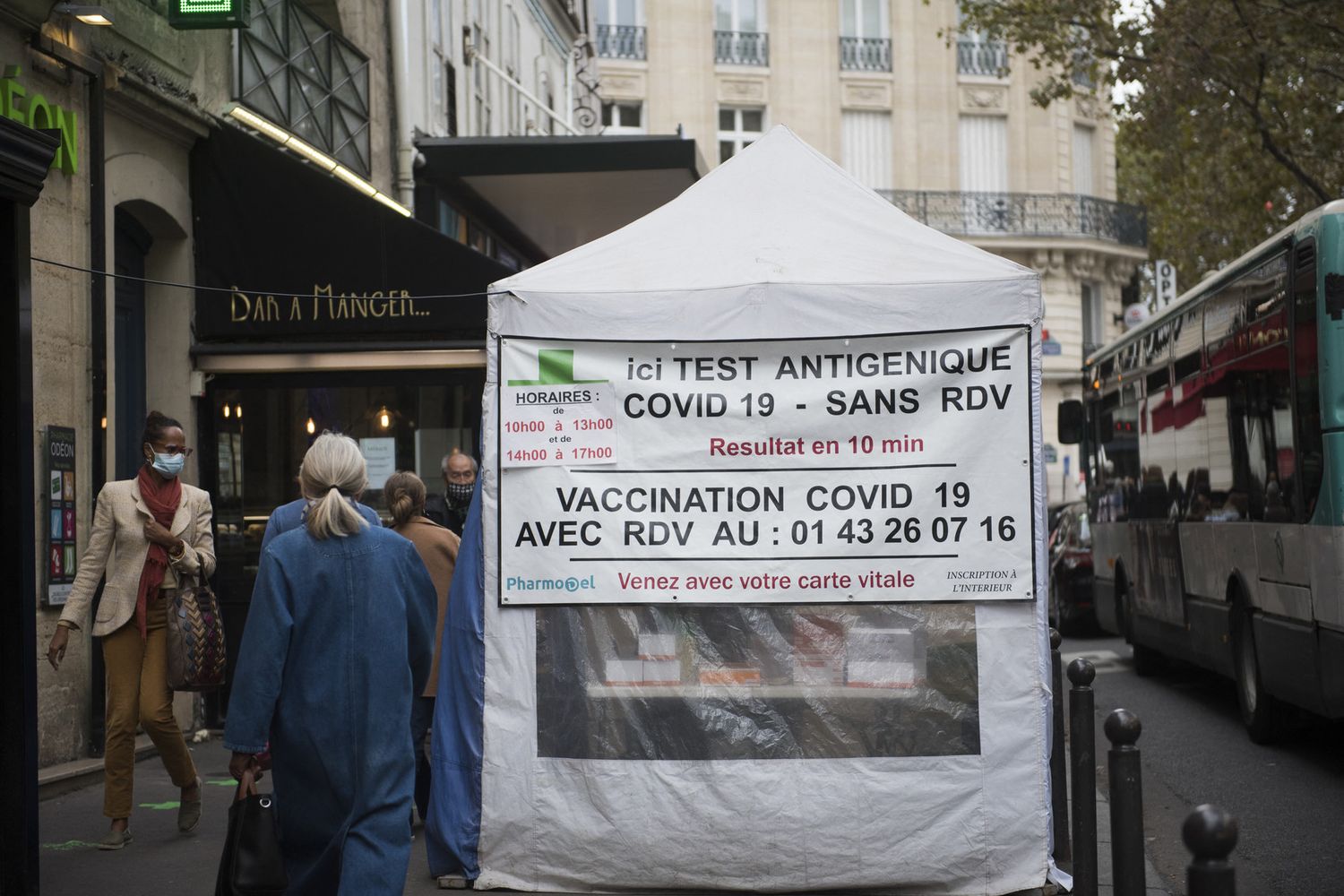 Test per il Covid 19 in Francia