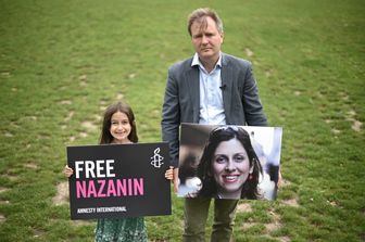 Il marito e la figlia di&nbsp;Nazanin Zaghari-Ratcliffe