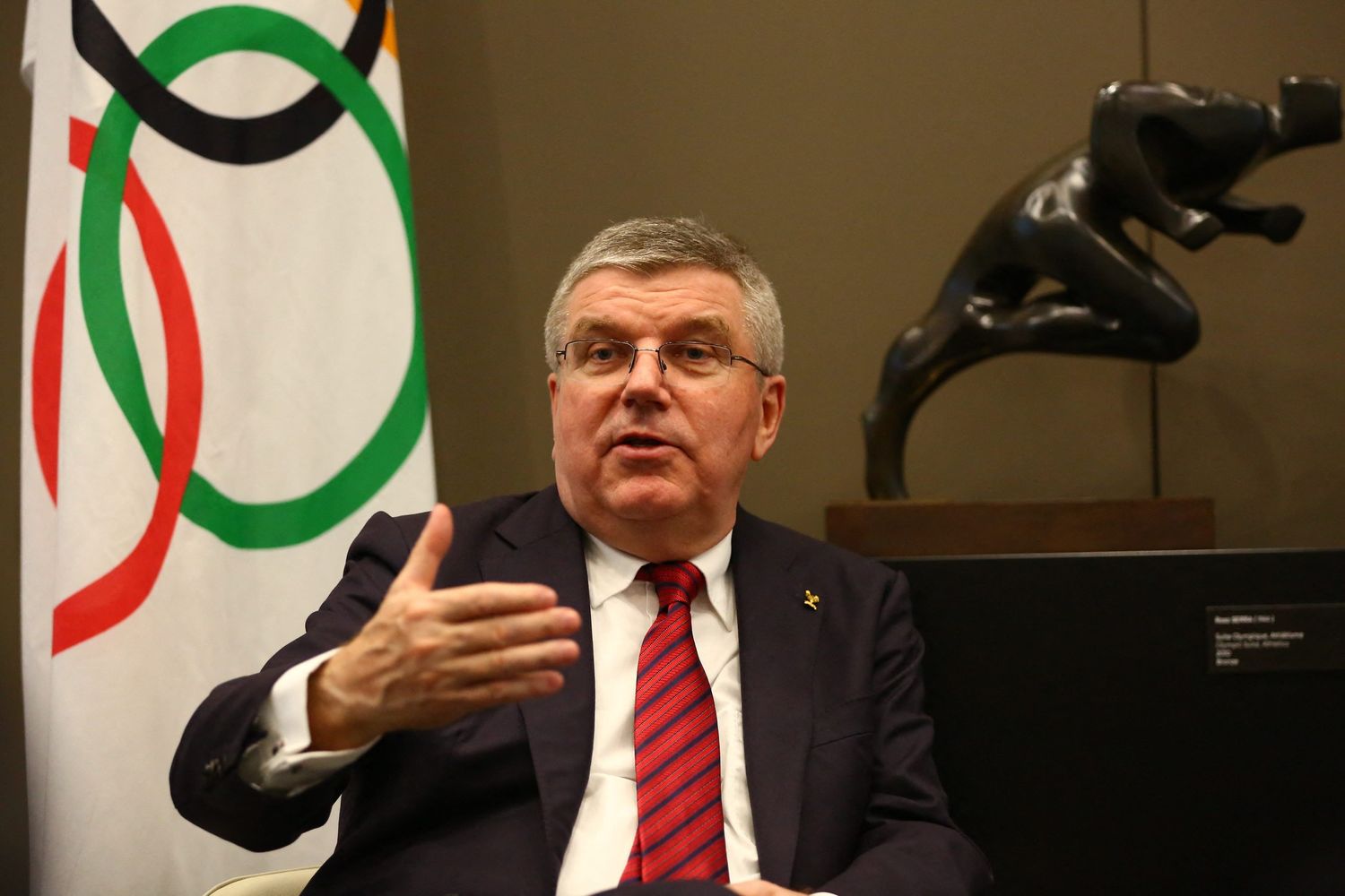 Il presidente del Cio Thomas Bach