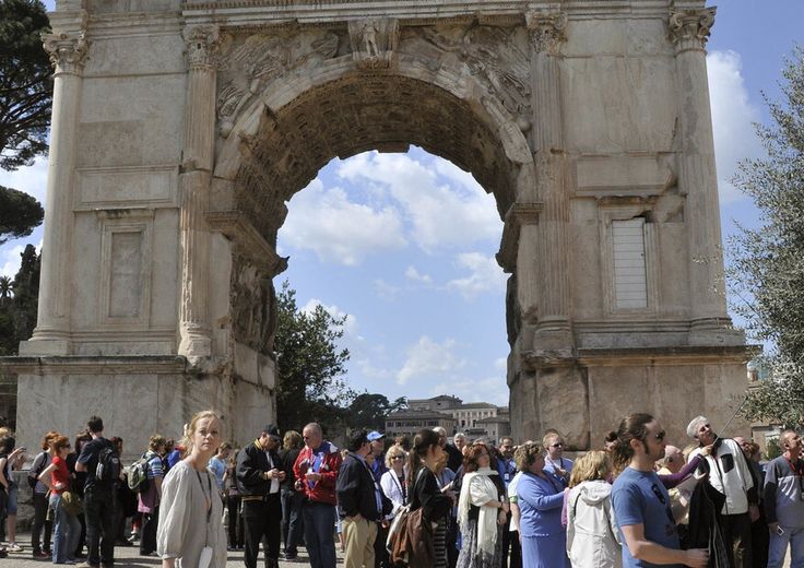 L'arco di Tito al Colosseo&nbsp;