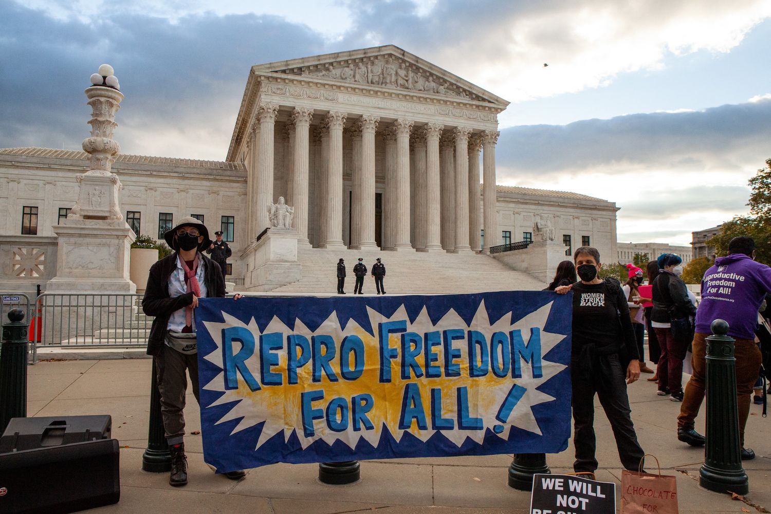 Manifestanti contro la legge texana sull'aborto davanti alla Corte Suprema&nbsp;