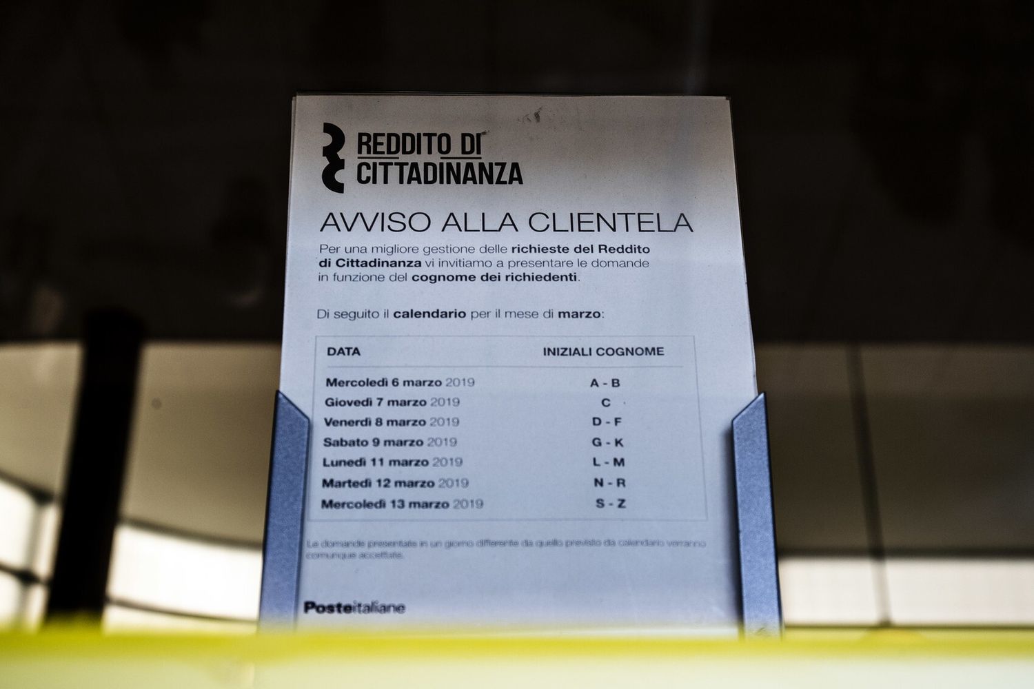 Reddito di cittadinanza