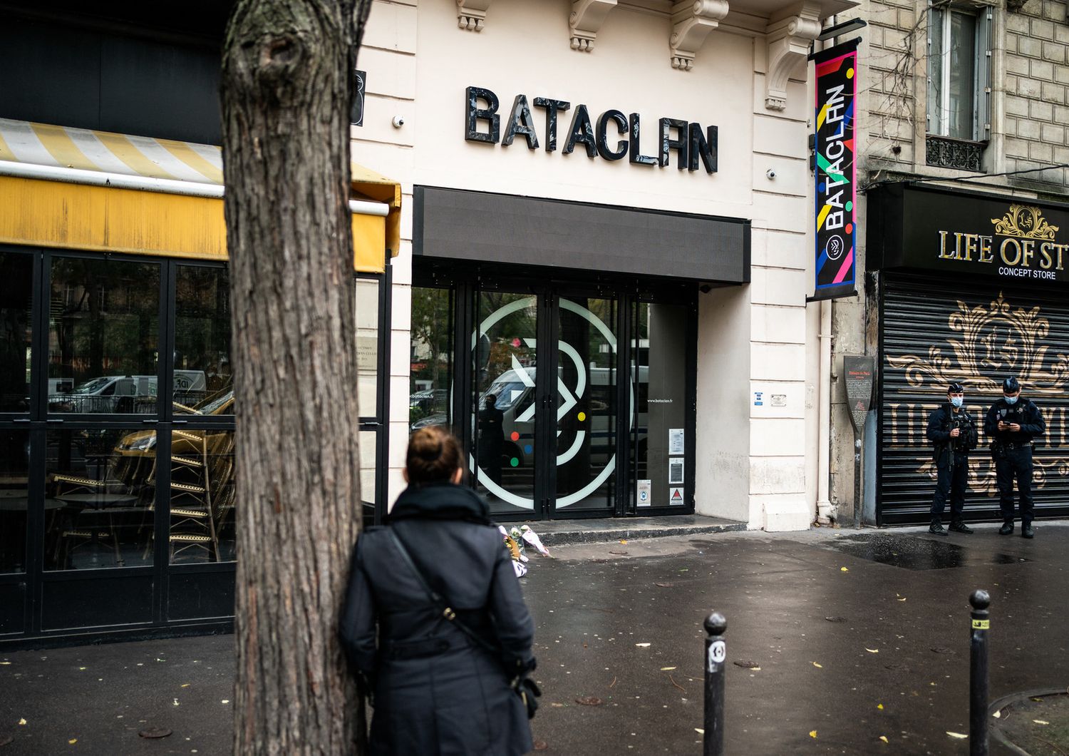 L'ingresso del Bataclan a Parigi&nbsp;