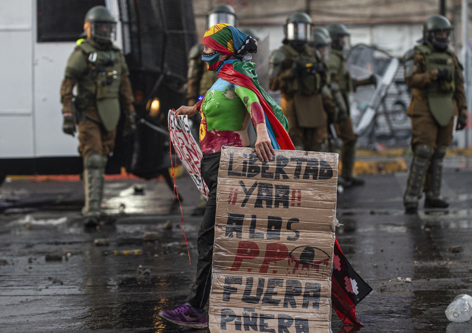 Proteste in Cile prima delle elezioni presidenziali