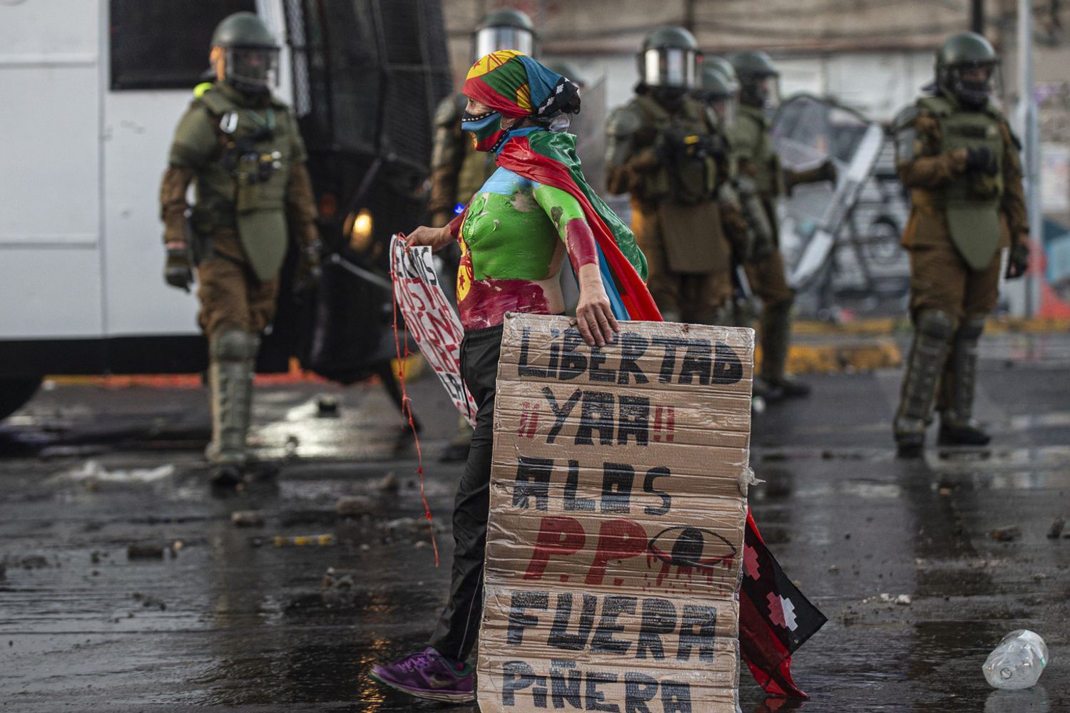 Proteste in Cile prima delle elezioni presidenziali
