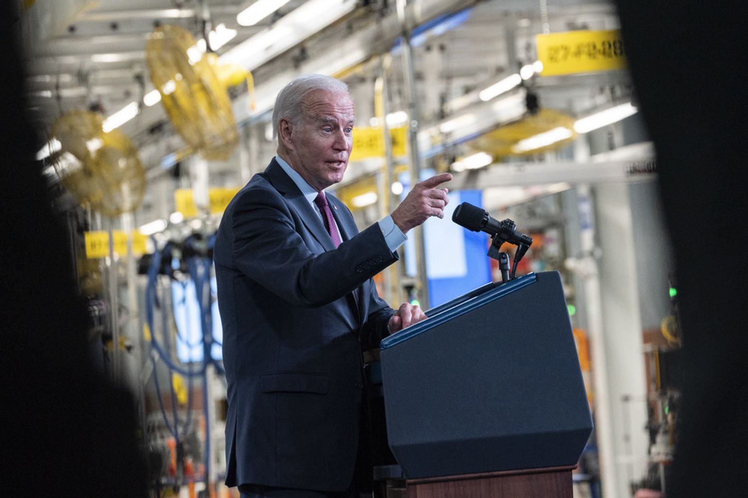 Il presidente USA Joe Biden a Detroit &nbsp;