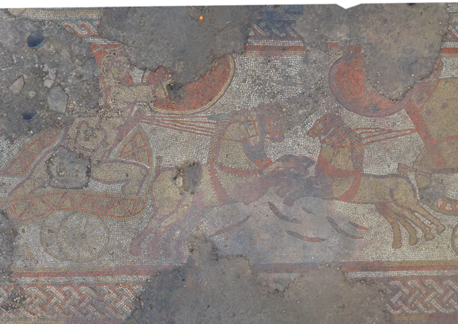 raro mosaico scene Iliade scoperto Regno Unito