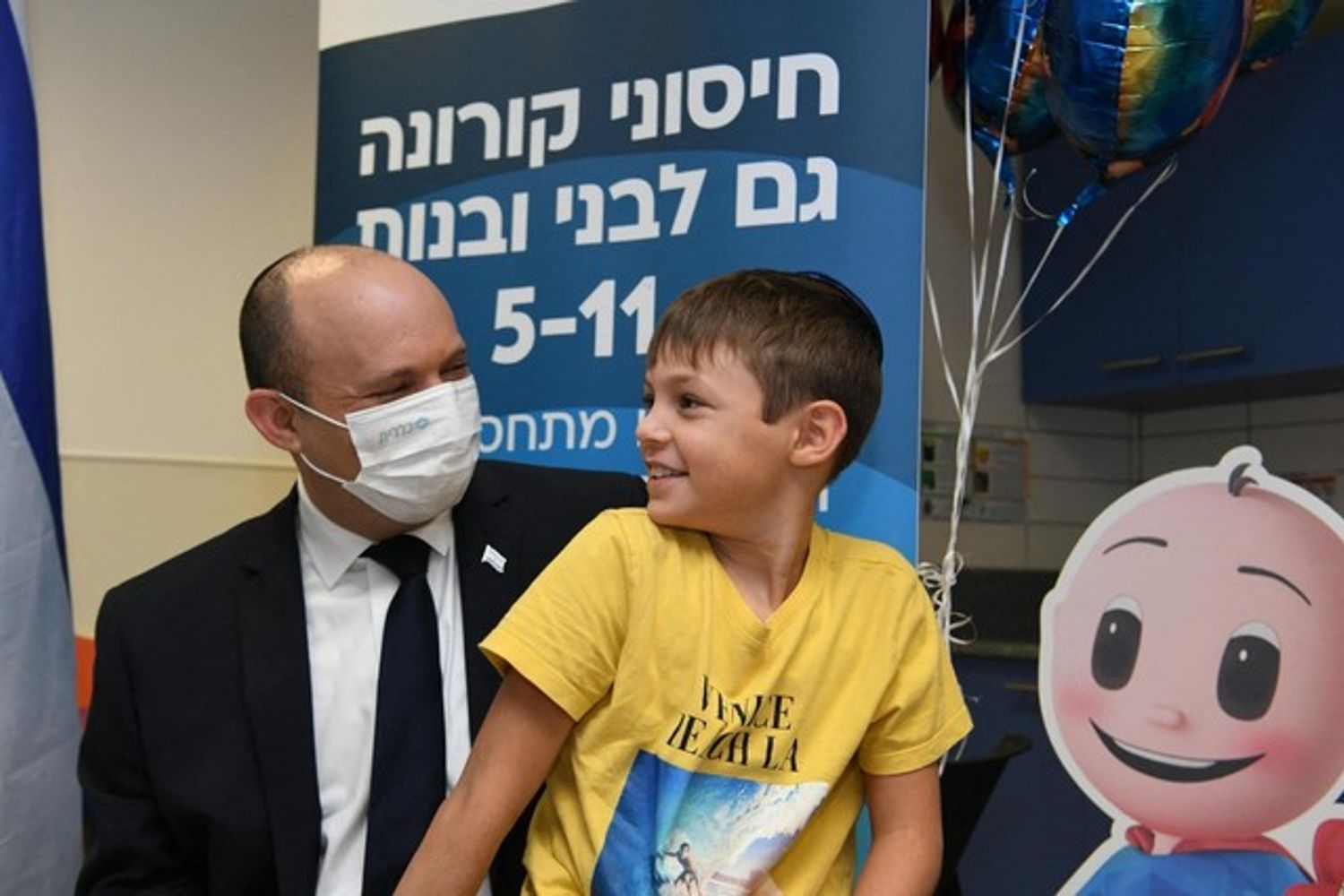 Somministrazione vaccino Covid ai bambini in Israele