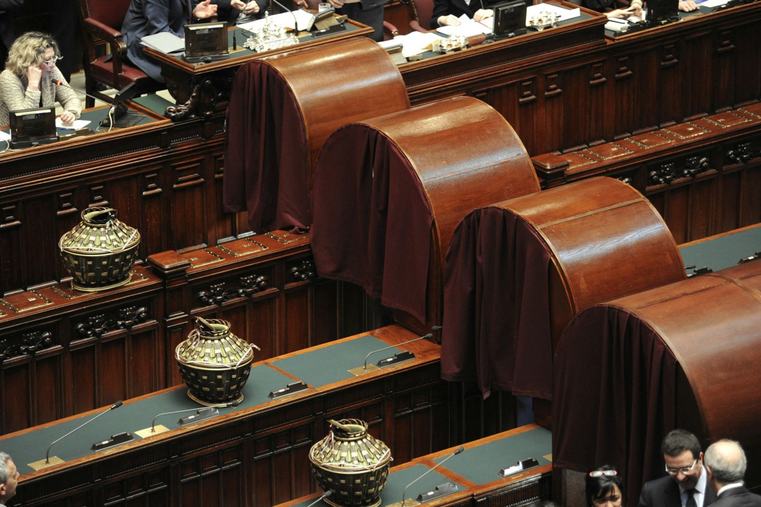 Catafalchi per l'elezione del presidente della Repubblica