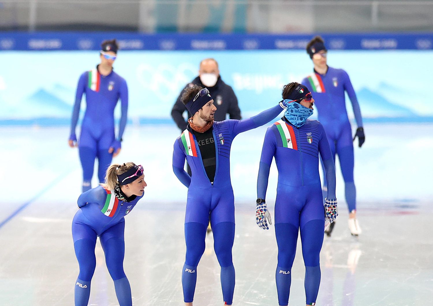Azzurri in allenamento a Pechino