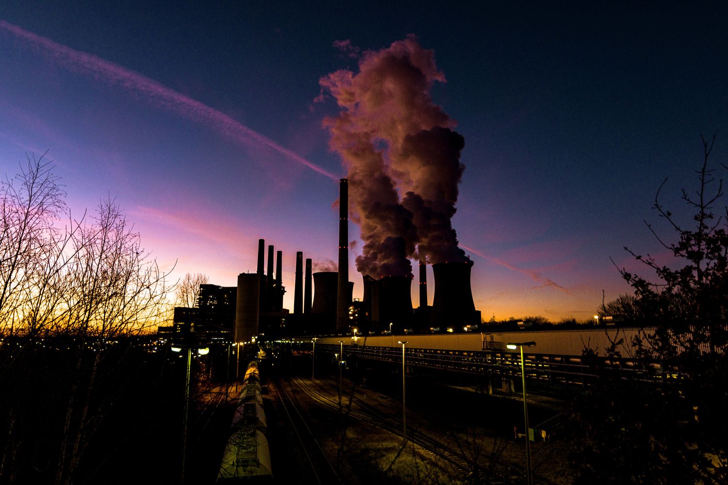 Una centrale a carbone