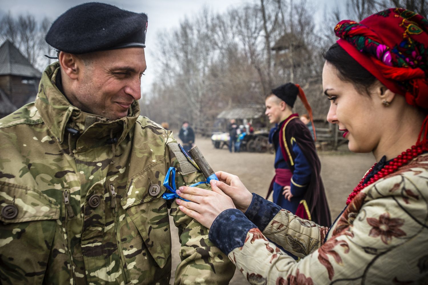 Un soldato della&nbsp;Legione georgiana in Ucraina che sta combattendo i russi