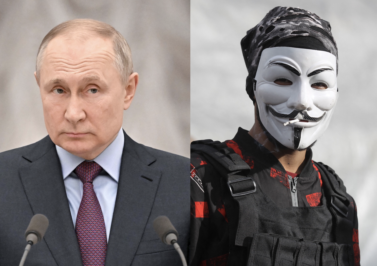 Putin, Anonymous musk