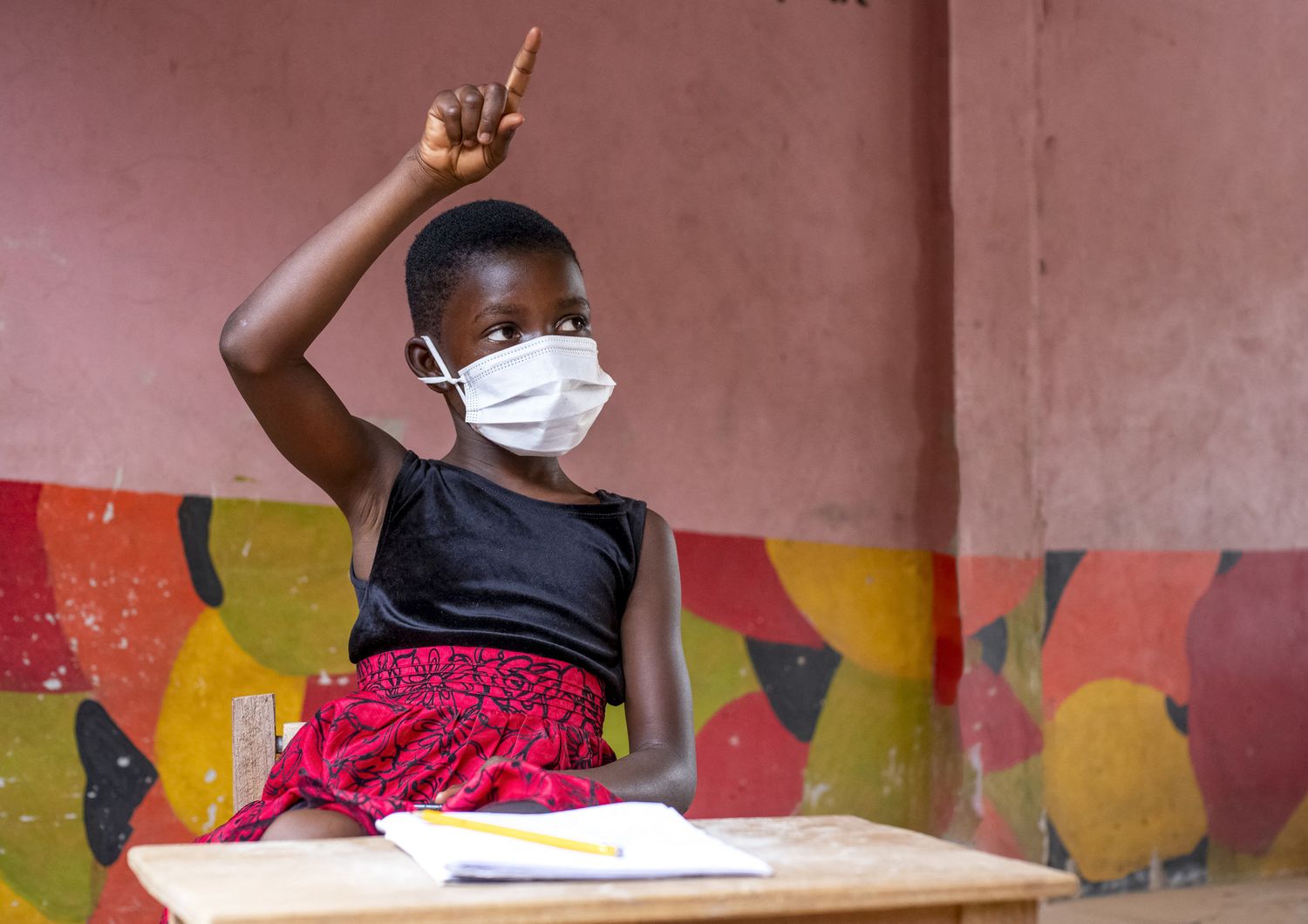 Studentessa in una struttura scolastica in Kenya