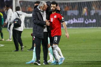 Salah con la maglia dell'Egitto