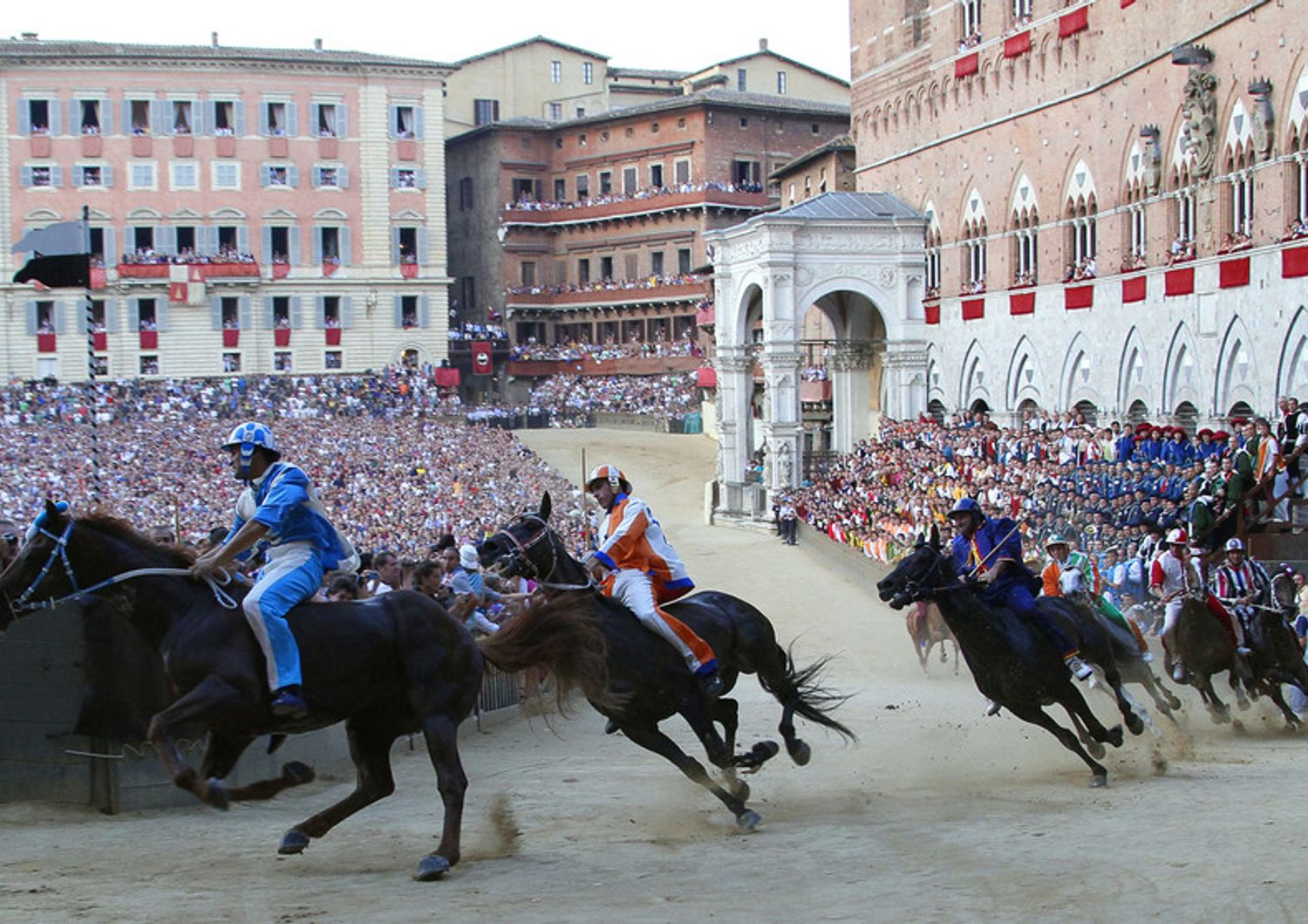 La corsa del Palio di Siena&nbsp;