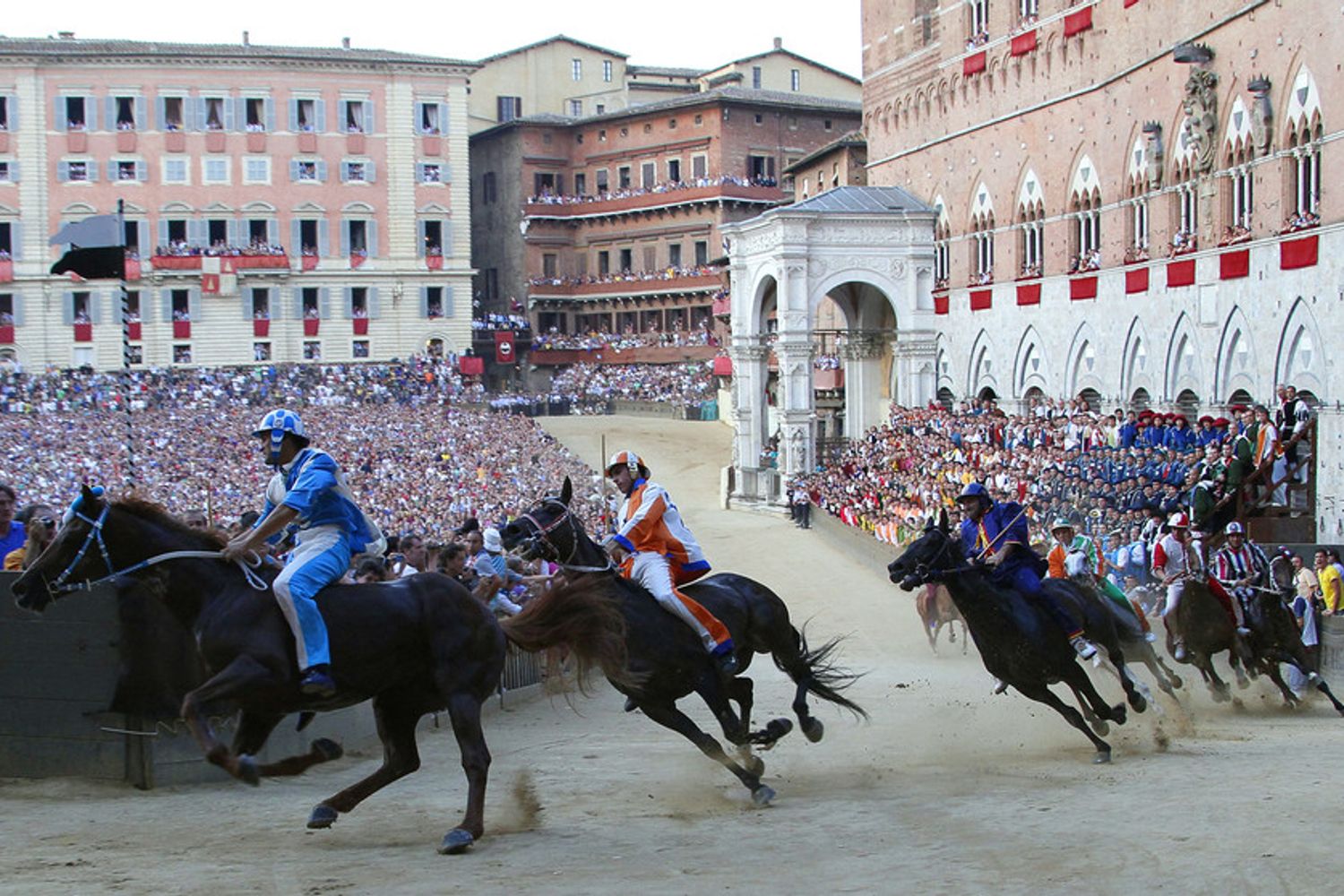 La corsa del Palio di Siena&nbsp;
