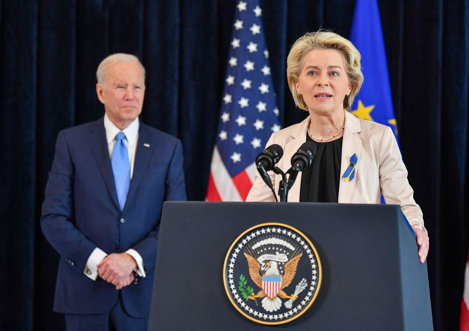 Joe Biden e Ursula von der Leyen