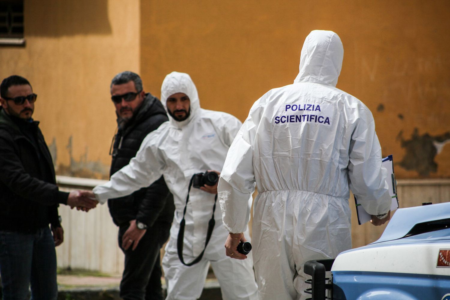 Rilievi della Polizia Scientifica&nbsp;