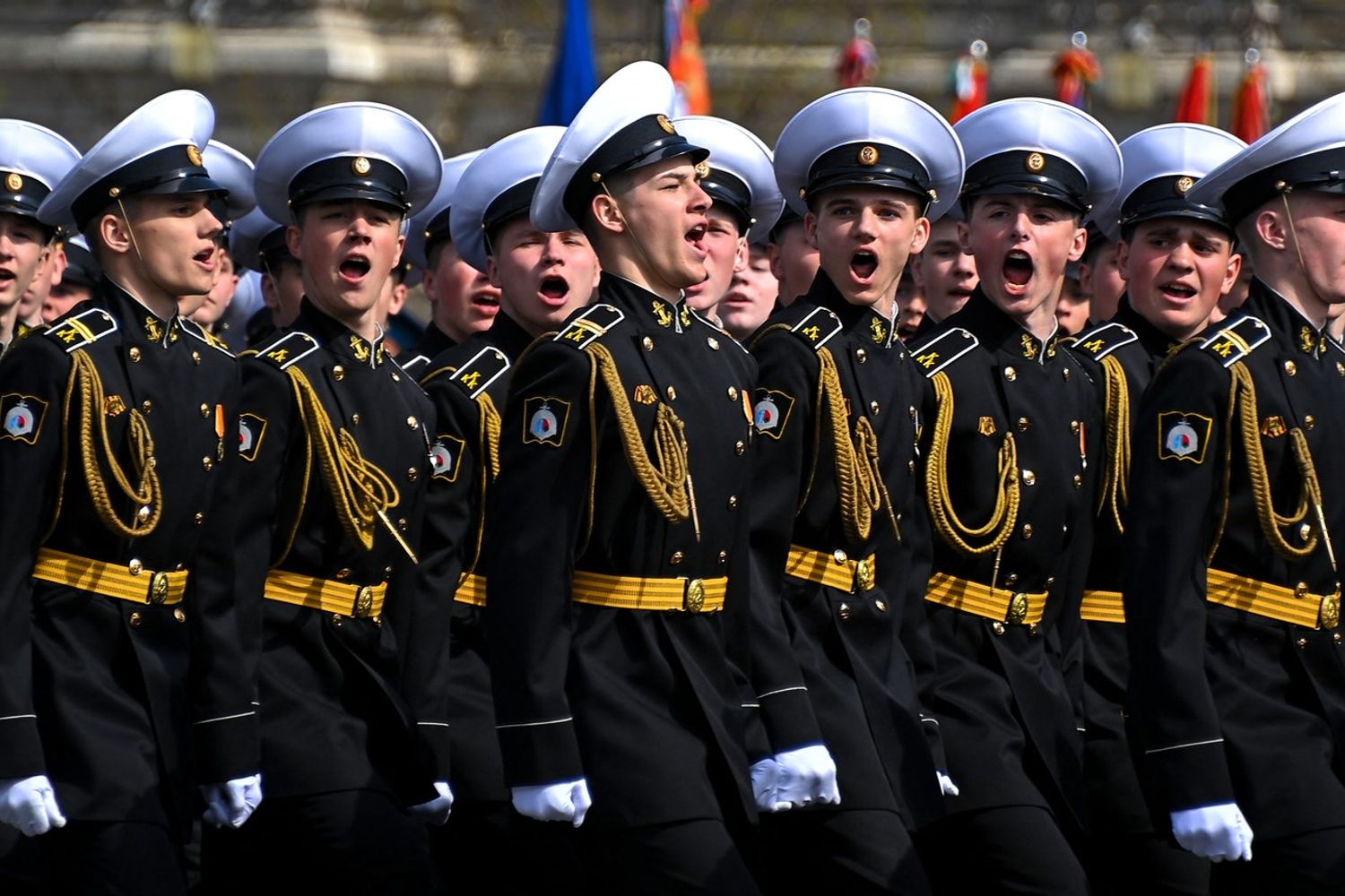Una parata militare sulla piazza rossa