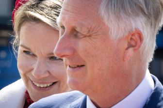 Il re Filippo di Belgio e sua moglie, la regina Matilde