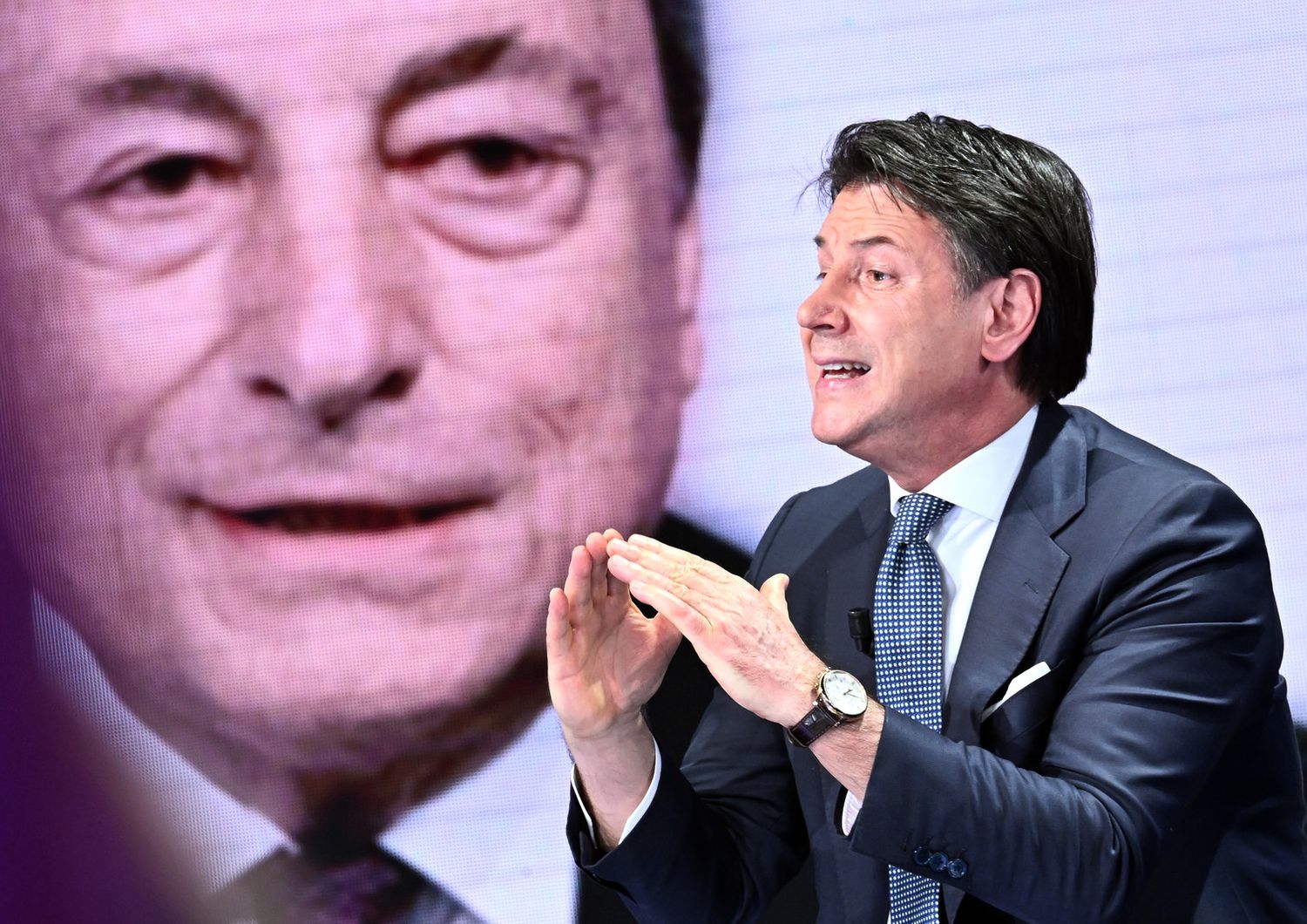 Mario Draghi, Giuseppe Conte