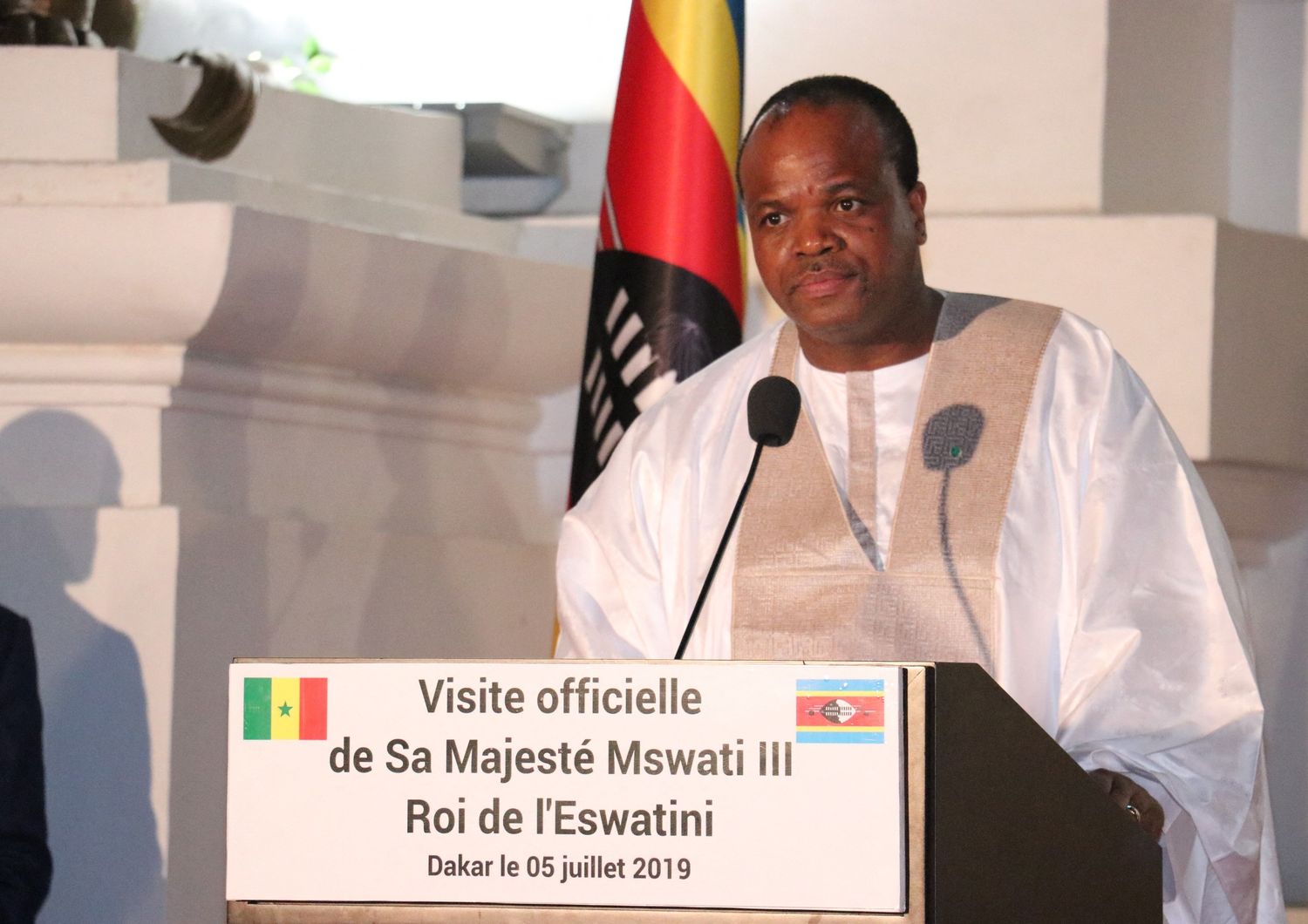 Il re di Eswatini, Mswati III