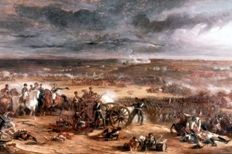 Sir William Allan (1782-1850), La battaglia di Waterloo (18 giugno 1815), olio su tela&nbsp;