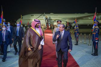 Il principe Mohammed bin Salman con il presidente egiziano Abdel Fattah al-Sisi&nbsp;