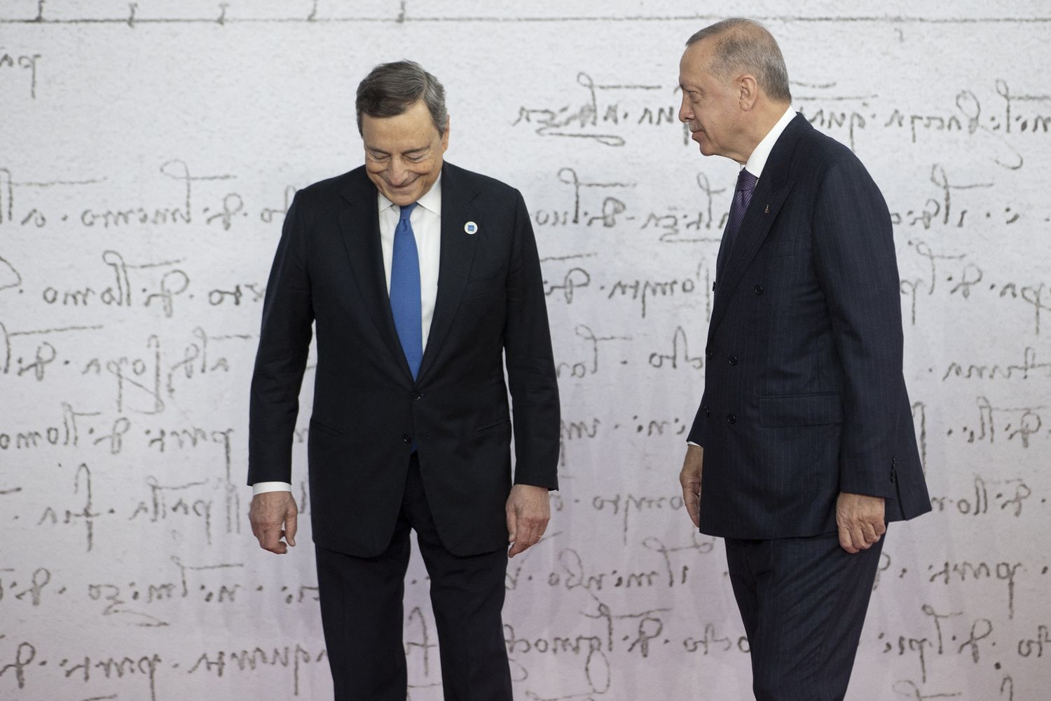 Mario Draghi e Recep Tayyp Erdogan